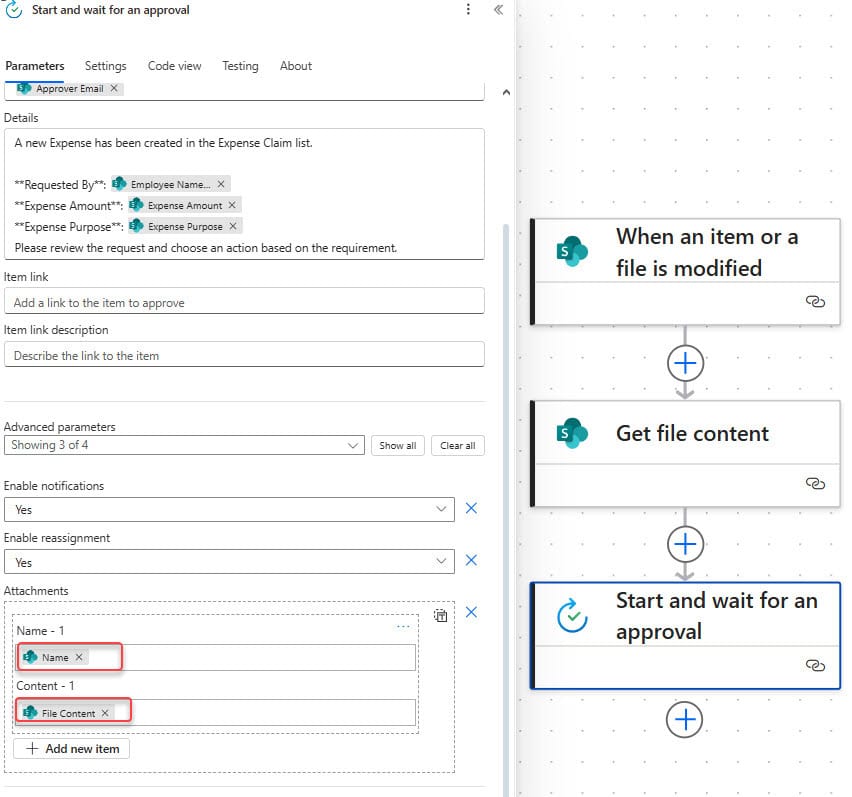 Add Attachments in the Approval From the SharePoint Document Library