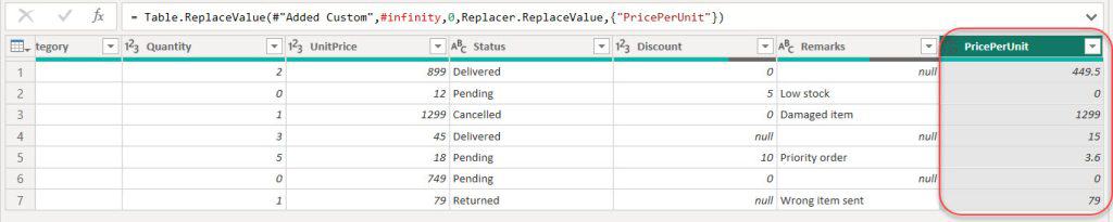 Add Column If an Error in Power BI using Power Query