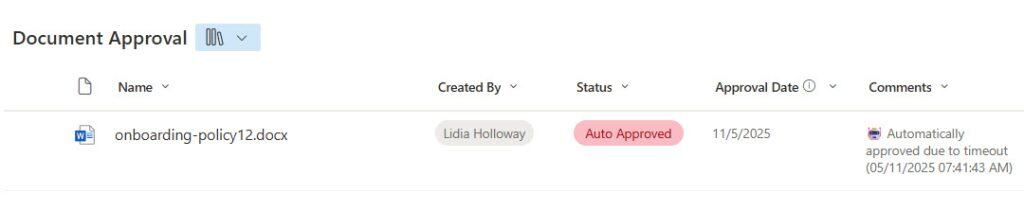 Automatically Approve the Request in Power Automate