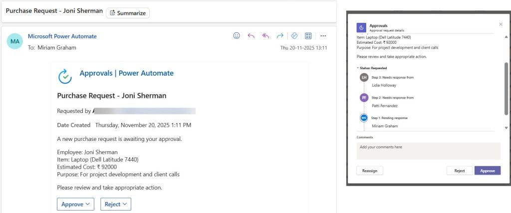 Create Sequential Approval Workflow