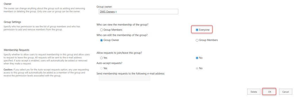 Fixing group membership permission issue in SharePoint Online Fixing group membership permission issue in SharePoint Online