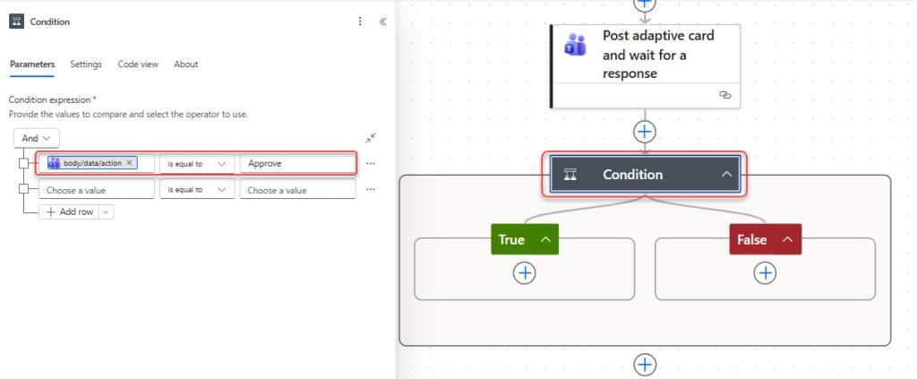 Microsoft Teams approval card created using Power Automate