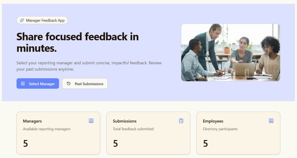Power Apps App vibe dashboard