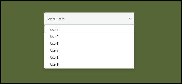 Power Apps Search Multiple Users