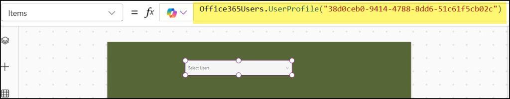 Power Apps Search Single User