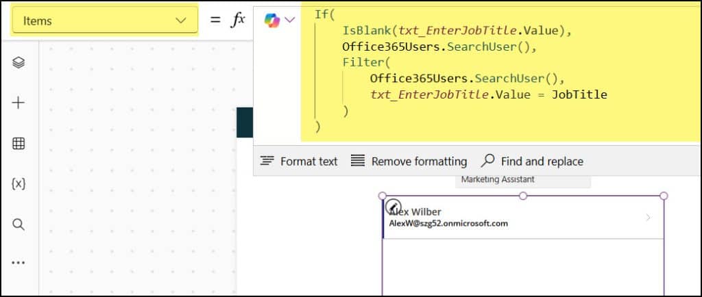 Power Apps Search User By Job Title