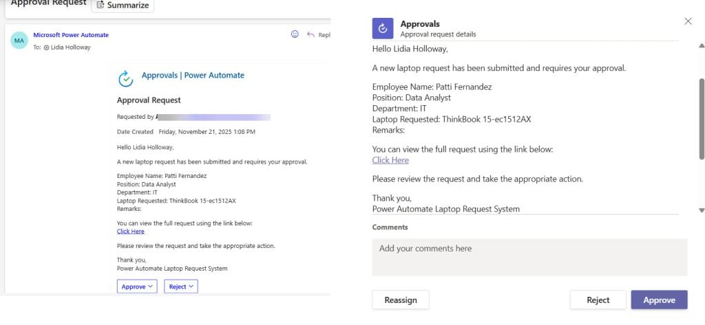 Power Automate Approval Templates to Automate Business Processes