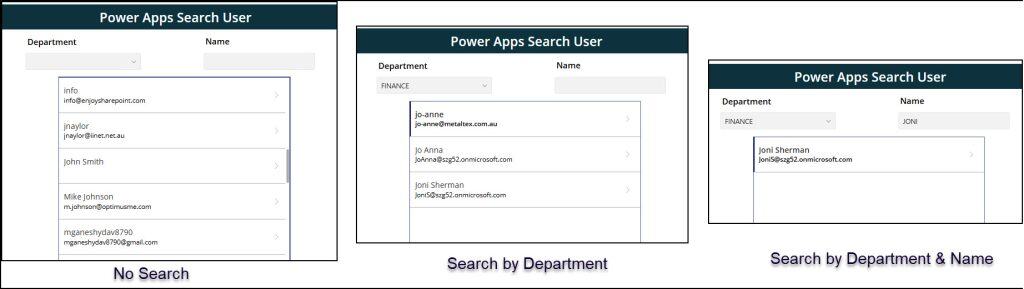Search Office 365 Users in Power Apps