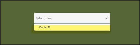 Search Single User in Power Apps