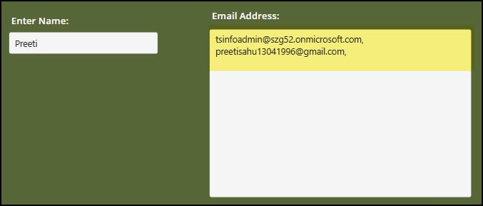 Search email of a user in Power Apps