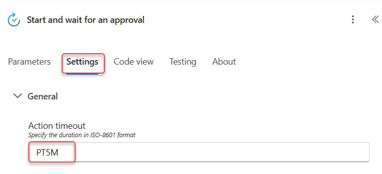 Set Approval Timeout in Power Automate