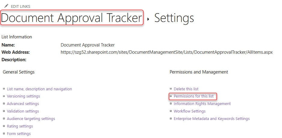 SharePoint site where user access is restricted for a document library