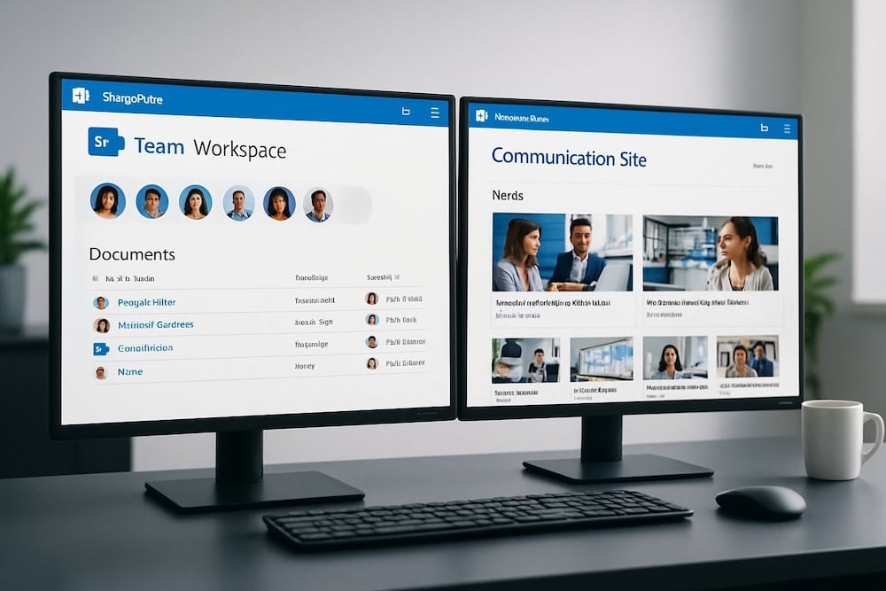 communication site vs team site