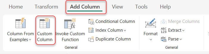 power query if statement custom column