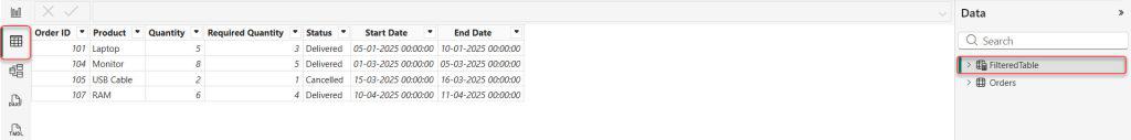Apply DAX Row Filter Based on Another Column in Power BI
