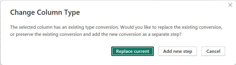 Change the Data Source TYPE of the Power BI