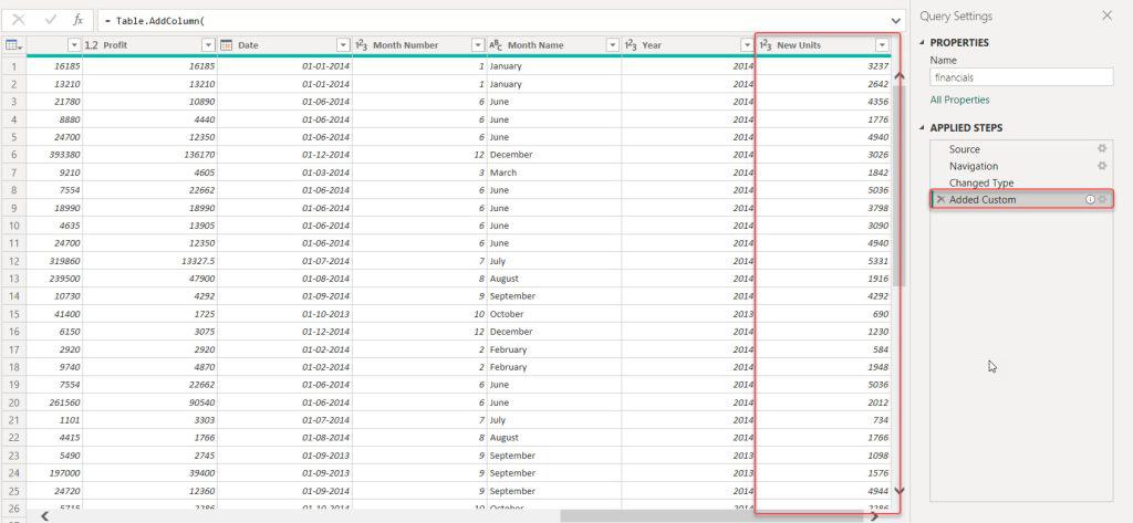 Set the Data Type While Creating a New Column in Power Query