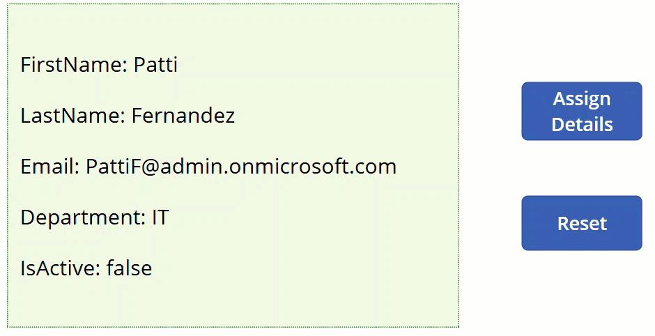 power apps resetting multiple form variables at once