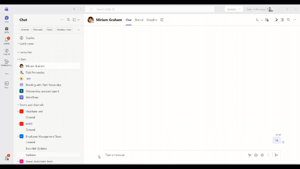 Find People Through the Calls Section on Teams