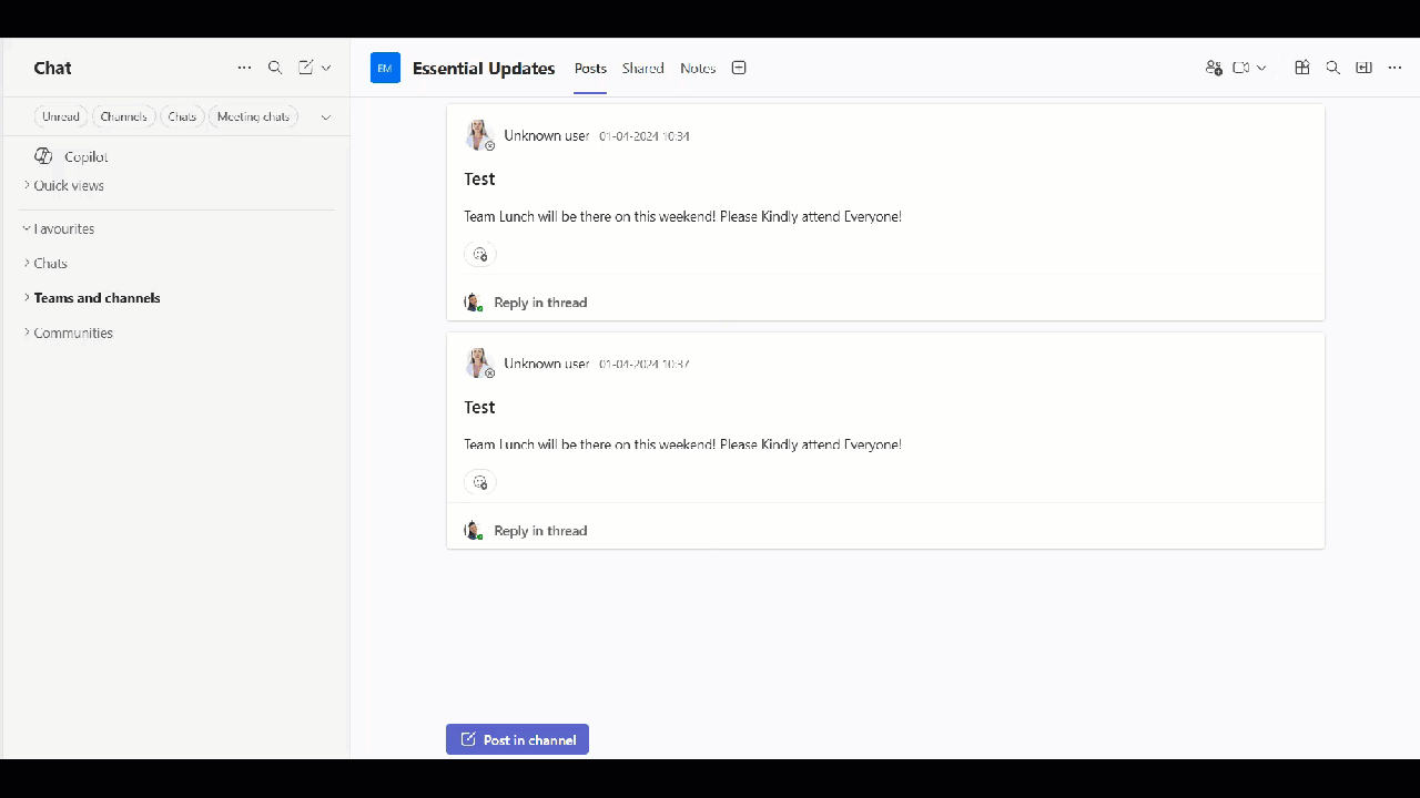Microsoft Teams Search Within a Team or Channel