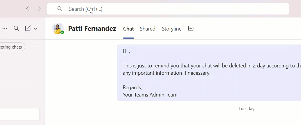 Use the Search Bar on Microsoft Teams