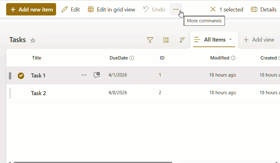 spfx model popup on list view command set spfx model popup on list view command set extension