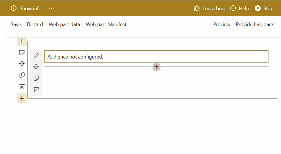 spfx webpart audience targeting