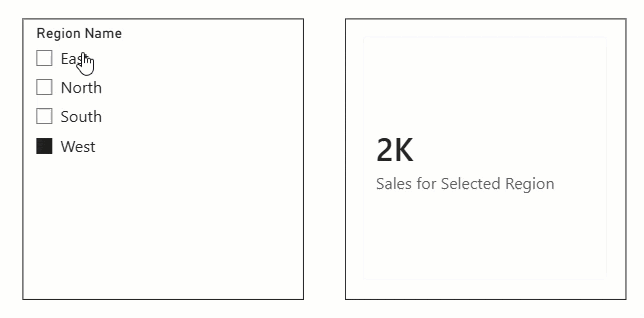 Power BI SELECTEDVALUE function examples